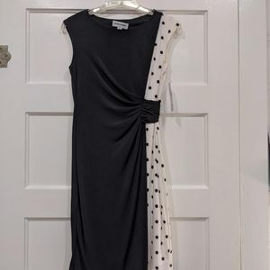 Black and white polka dot dress NWT